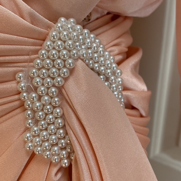 Betsy & Adam Vintage Pink Wrap Dress size Small - Picture 5 of 12